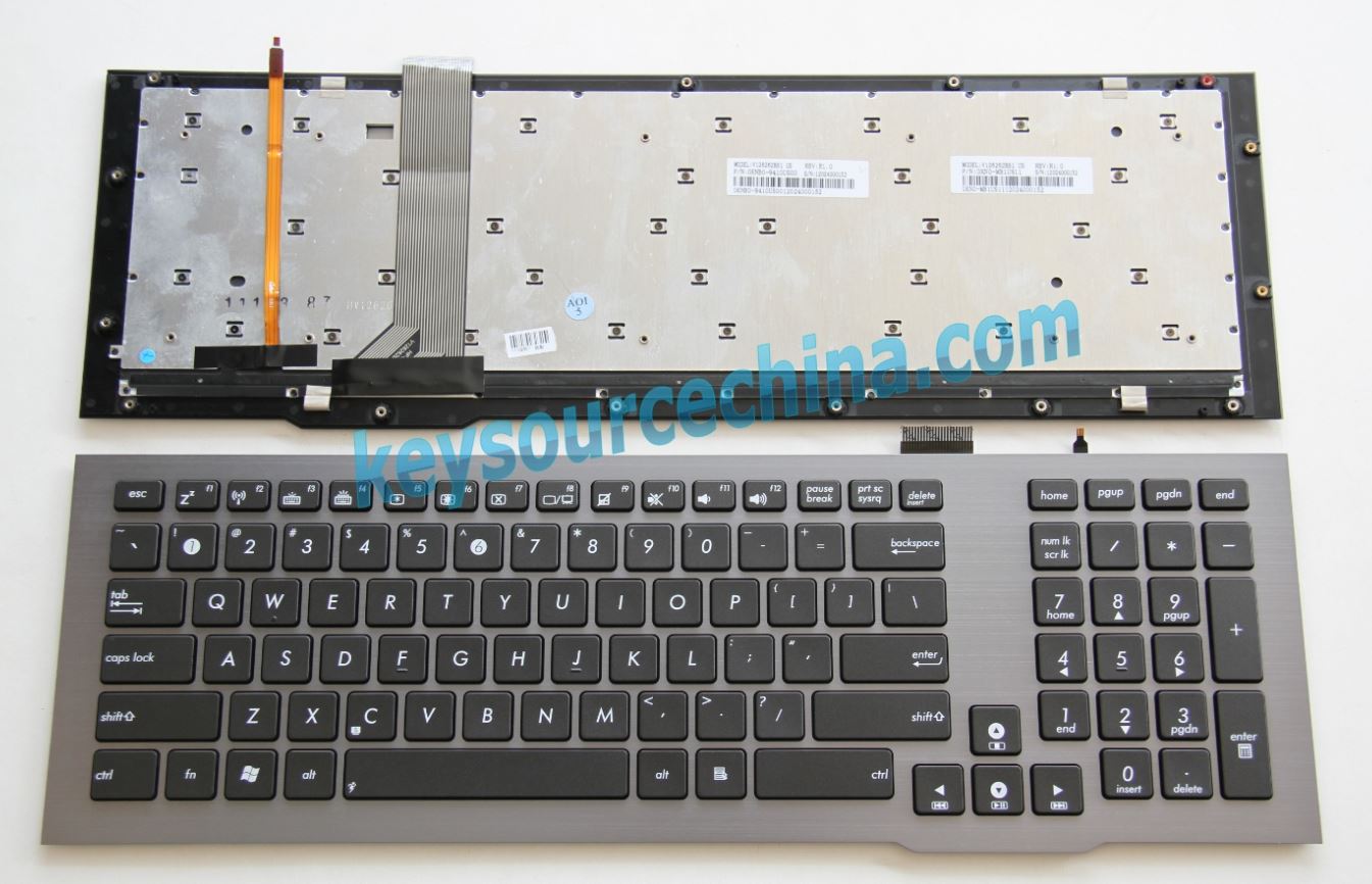 V126262BS1US Original Asus G75 G75V G75VW G75VX Laptop Keyboard US Complete NEW