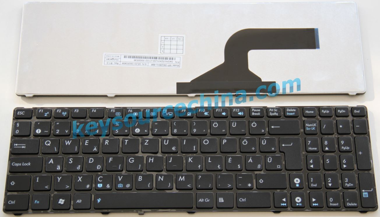 04GNV32KHU00-2 ASUS X52 X53 K52 K53 K72 K73 UL50 X64 N61 A53 A73 Hungary(HU) Magyar Billentyűzet keyboard