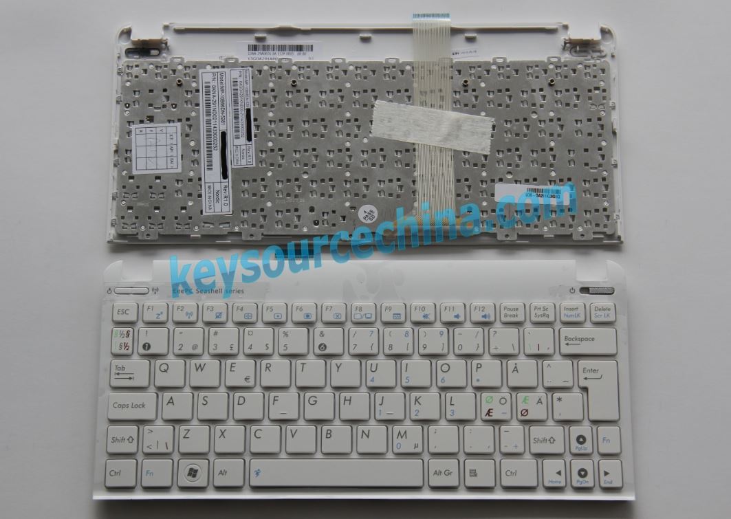 MP-10B66DN-5281 Original Asus Eee PC 1015P 1015PX 1015PB 1015PE 1015B 1015BX 1015T 1015TX Nordic Keyboard