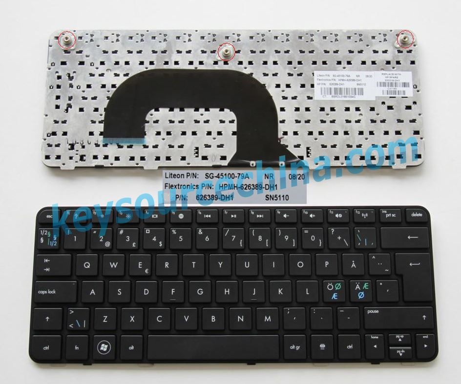HP DM1-3000 Nordic keyboard 626389-DH1 SG-45100-79A NR