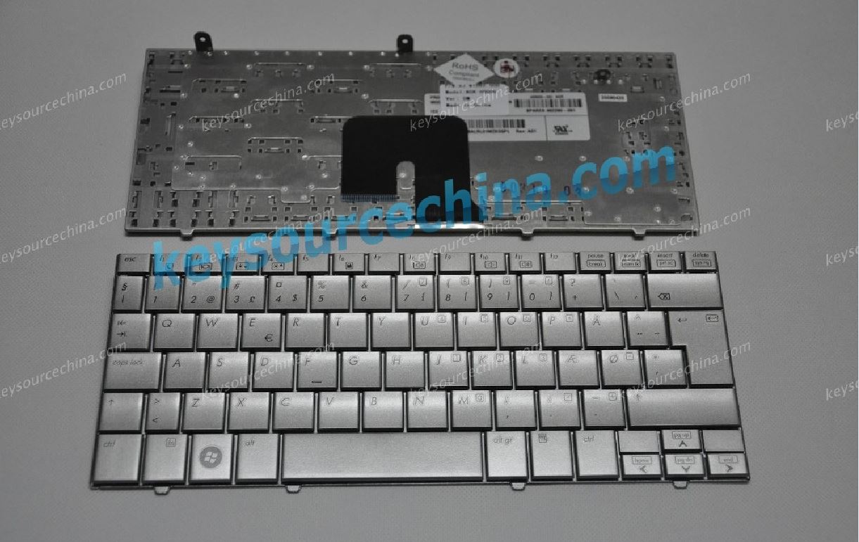HP Mini 2133 2134 Dansk bærbar pc tastatur silver
