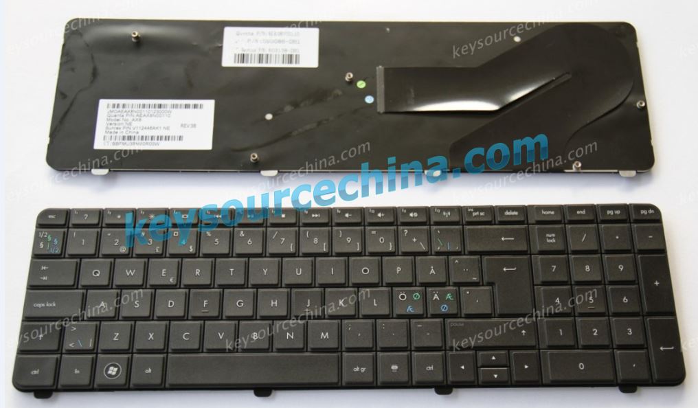 HP G72, CQ72 Nordic keyboard 603128-DH1 616915-DH1