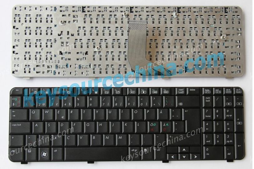 509941-dh1 HP CQ61 G61 Nordic keyboard 517865-091 539618-091