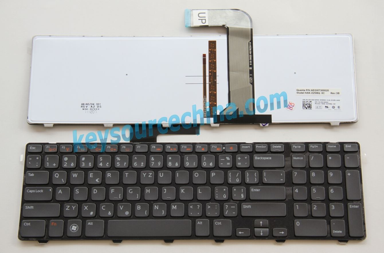 NSK-DZ0BQ 0C Originální nová CZE klávesnice pro notebooky Dell Inspiron 5720 SE 7720 17R (N7110) Q17R (7110) Vostro 3750 XPS 17(L702X)