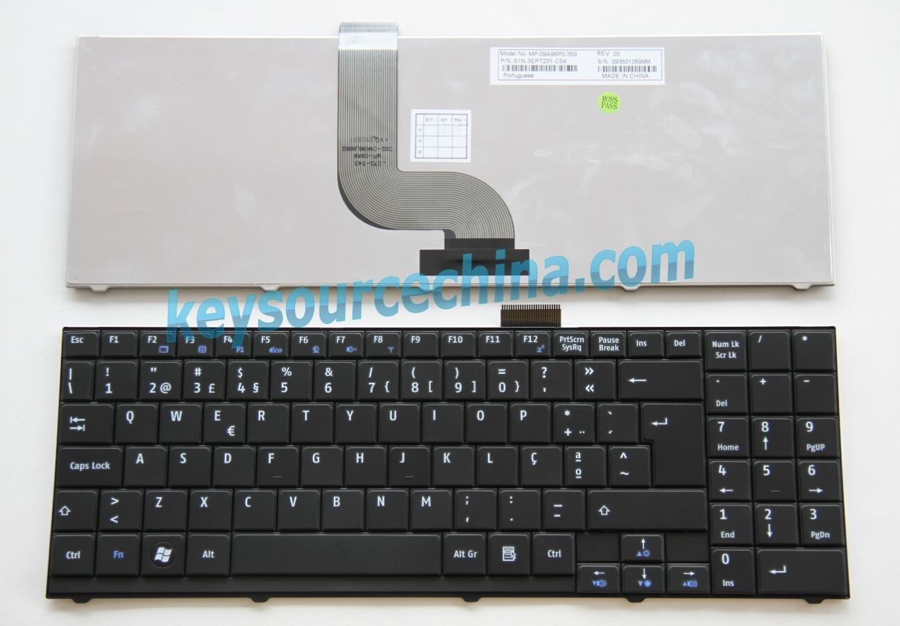 MP-09A96P0-359 Novo teclado para portátil Medion Akoya S5611 S5612 MD97424 MD97644 MD97798 MD97930