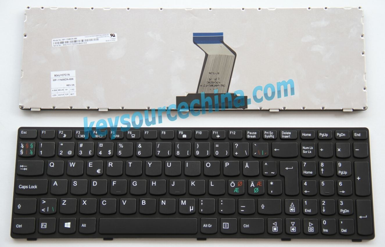 MP-11N86DN-686 Original Medion Akoya E6232 P6640 MD99070 MD99220 MD99222 MD98358 MD98642 Nordic Keyboard