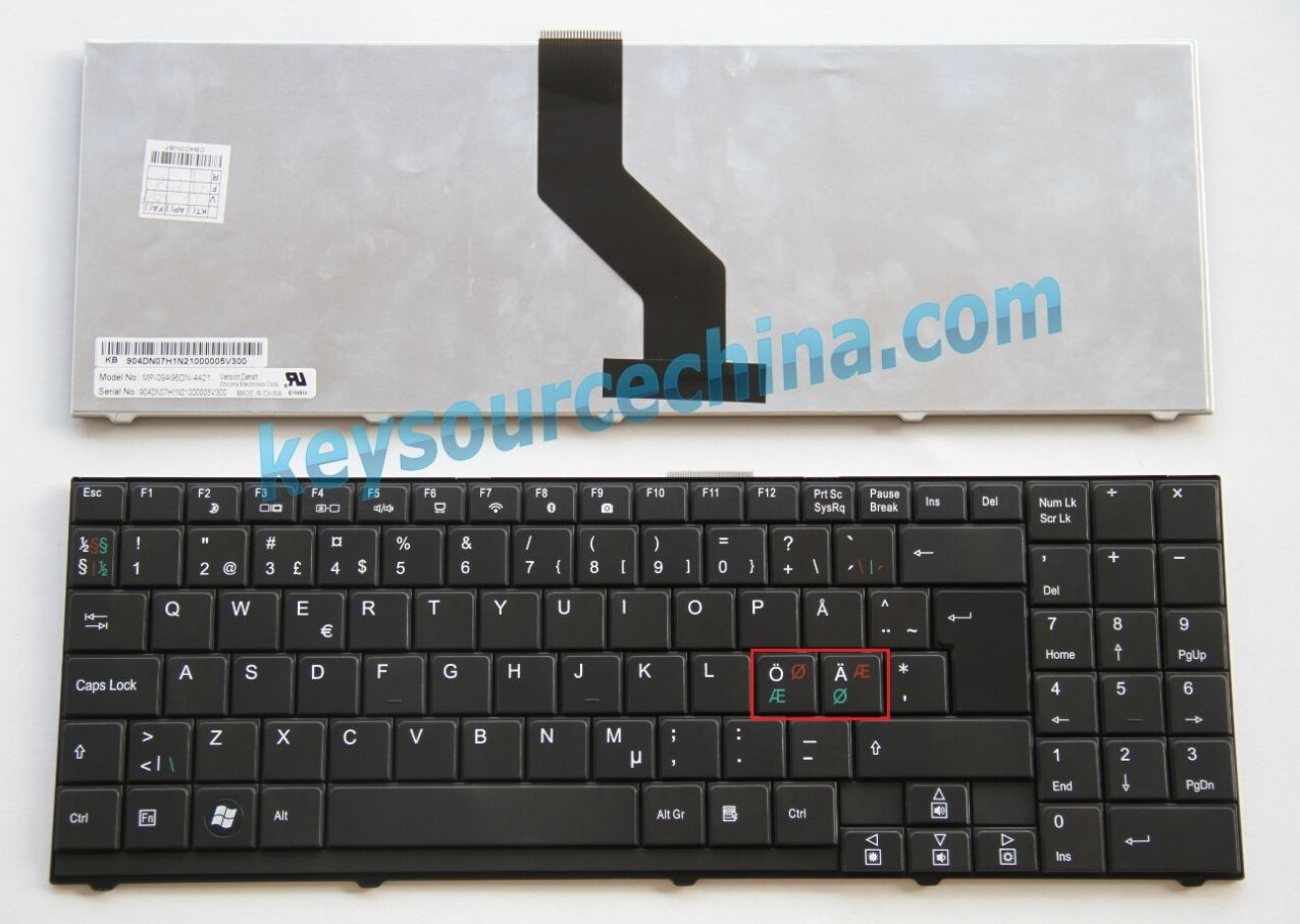 Tastatur UK englisch MS-1684 MD97326 schwarz Original S1N-3UUK111-C54 für Medion Akoya E7210 / CR610 / CR500 / CR600 MS-1683 MS-16GP X7811 / MD96903 / MD97326 / MD97327 / MD97495 / MD97533; MSI A6100 / A7005 MS-1731 / CR MS-1683 / CR500X