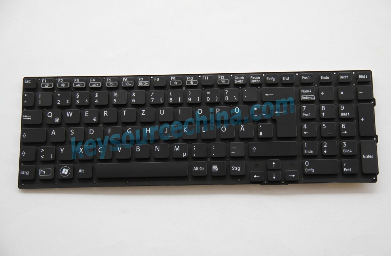 PN:148986221 Sony Vaio VPC-SE VPC-SE1 VPC-SE13 VPC-SE16 VPC-SE17 VPC-SE2 VPC-SE23 QWERTZ Tastatur Deutsch(DE) Keyboard Black