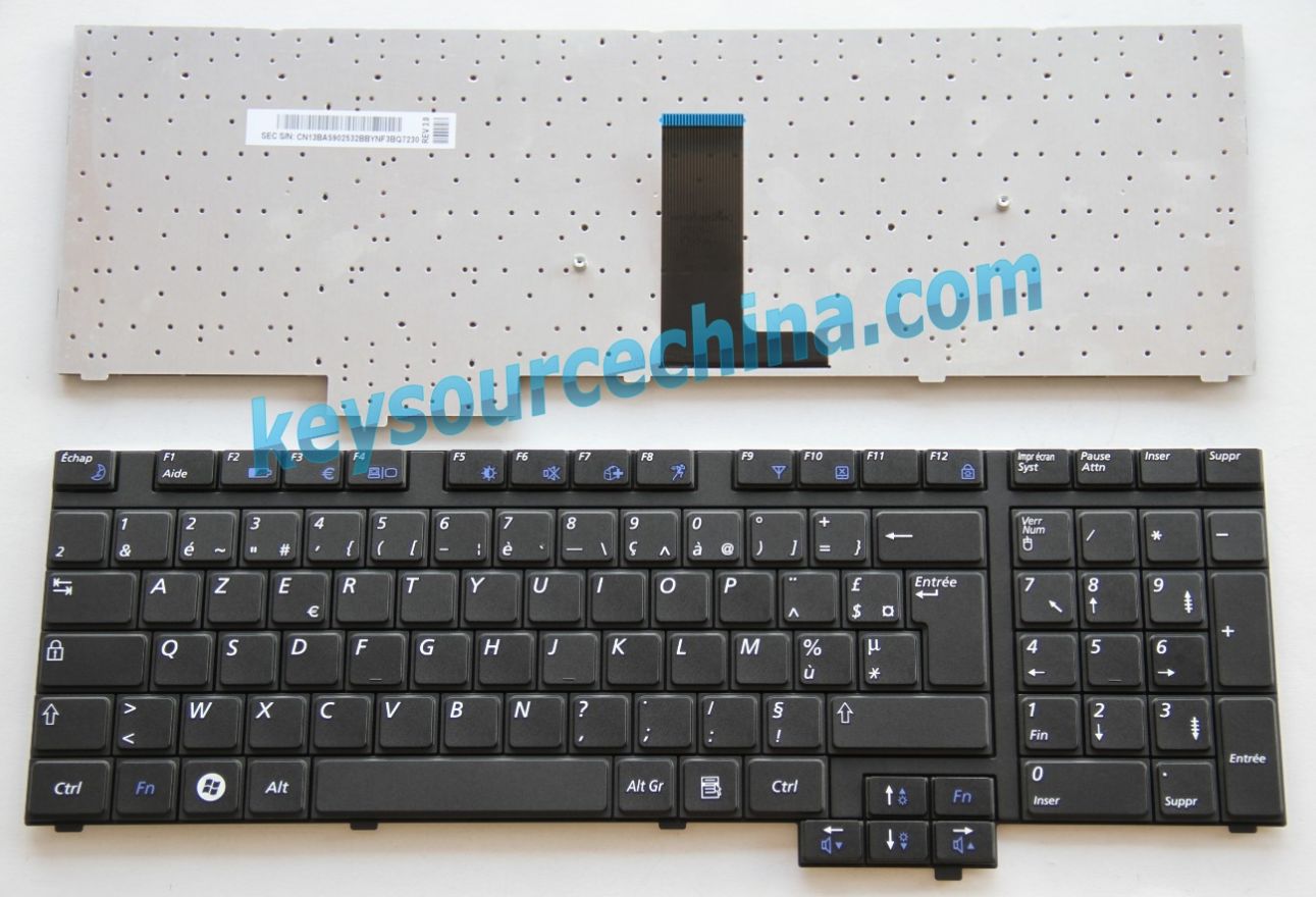 5902532BBYNF Clavier ordinateur portable pour Samsung R718 R720 NP-R720 R728 R730 NP-R730 M730 NP-E272 NP-E372 NP-SE31 original Français