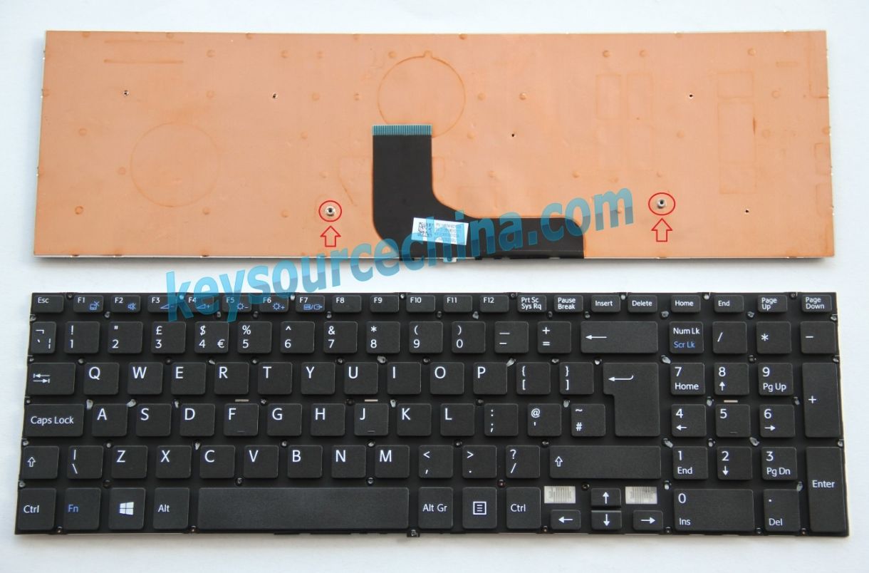 9Z.NACSQ.00U Original Sony VAIO Fit 15,SVF15A1,SVF-15A1,SVF15A1A,SVF15A1M2E laptop Keyboard UK