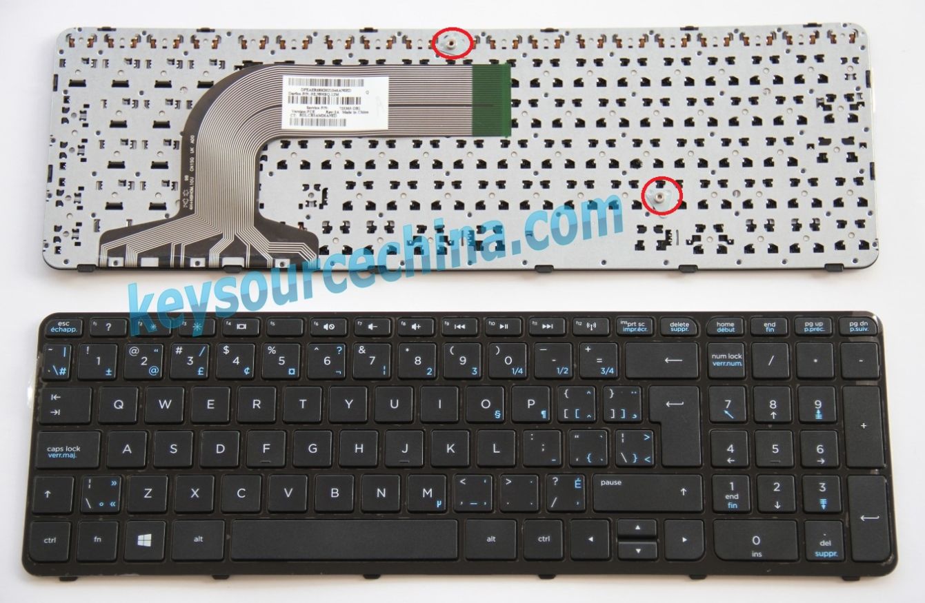 9Z.N9HSQ.12M laptop Clavier Canadian,725365-DB1 laptop Clavier Canadian,HP Pavilion 17-e000 series laptop Clavier Canadian