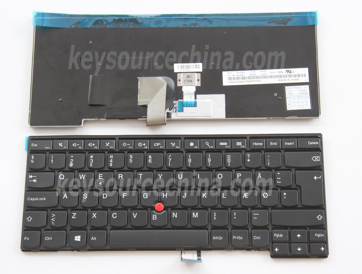 0C02262 Danish Keyboard,04X0871 Danish Keyboard,CS13T-DEN Danish Keyboard,Lenovo ThinkPad Edge E440 Danish Keyboard