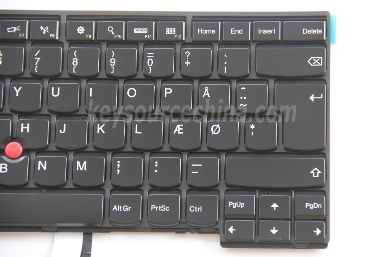 New For Lenovo Thinkpad T450 T450S T460 keyboard Backlit Danish Tastatur