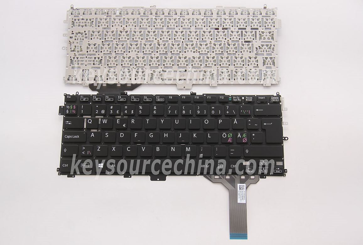 Sony Vaio SVP1321M2EB Nordic Keyboard,Sony Vaio Pro 13 SVP13 Nordic Keyboard