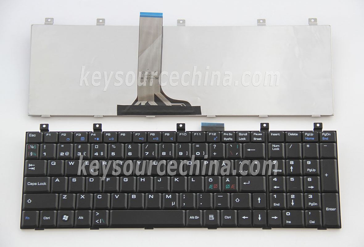 Originalt MSI CX600 CR600 VR630 CX500 CX700 CR500 CR610 CR700 EX620 EX623 EX625 EX627 Nordic Keyboard