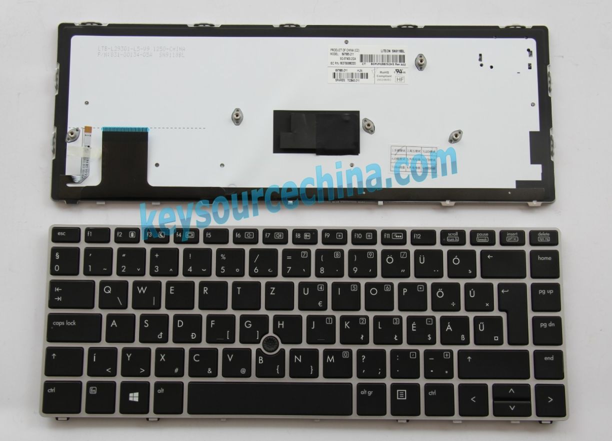 SG-57400-2GA Gyári Új Magyar nyelvű QWERTZ Billentyűzet for HP EliteBook Folio 9470m backlit