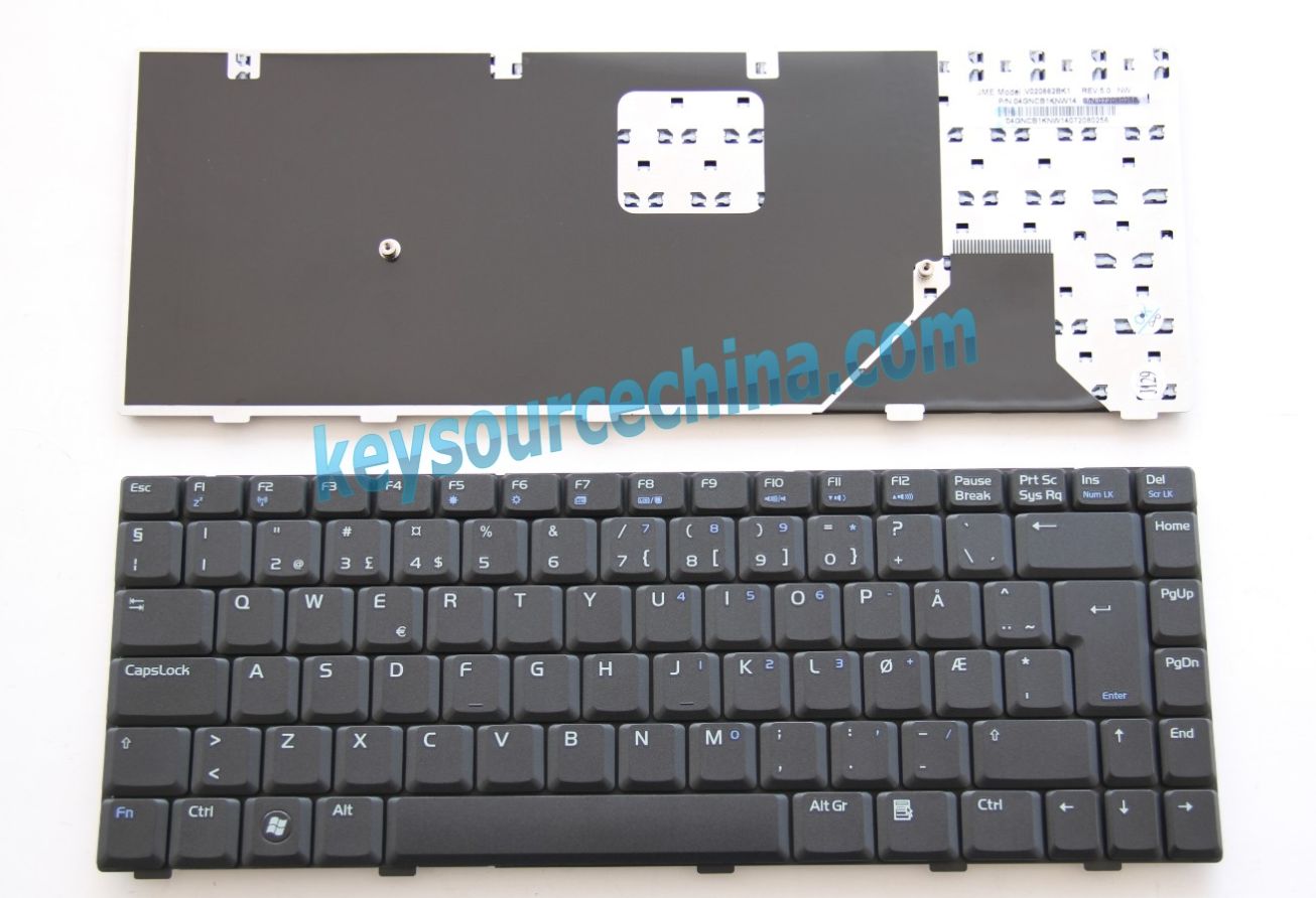 V020662BK1 NW Originalt Asus A8 A8E A8SC F8 F8SP N80 PRO80 W3 X80 Z99 Norwegian Keyboard