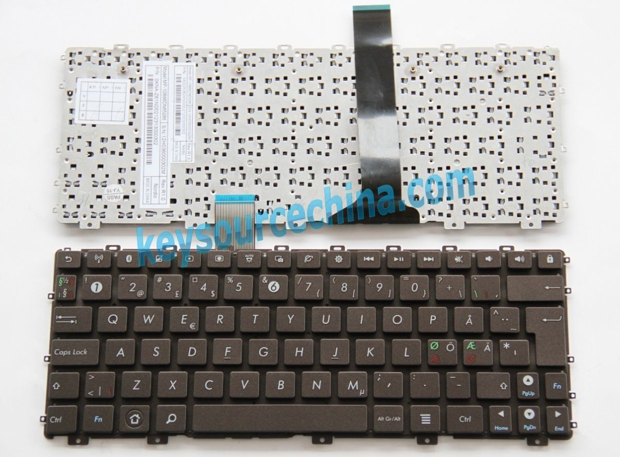 MP-10B66DN65286 Originalt Asus Eee Pad Transformer TF101 Nordic Keyboard
