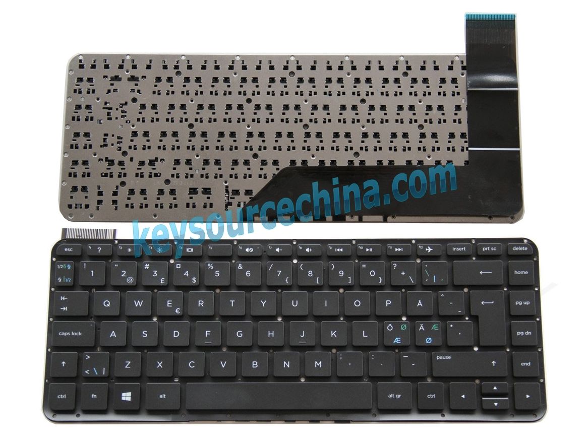 Originalt HP Stream 14-z000 14-z010NR 14-Z050 Nordic Keyboard