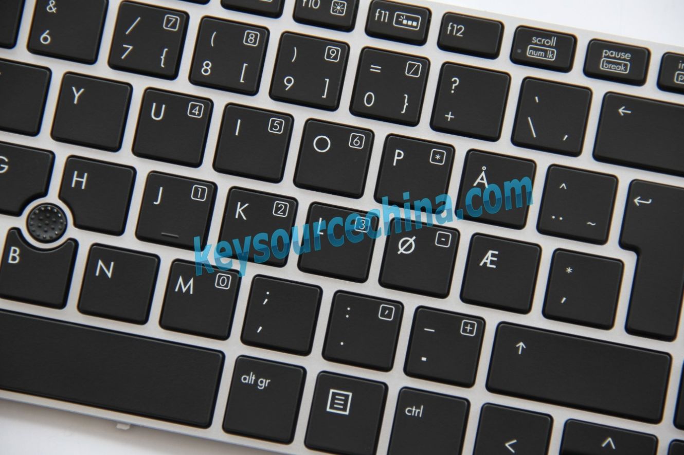 Backlit 697685-081, HP EliteBook Folio 9470m Norwegian Keyboard Norsk  Tastatur-HP Nordic laptop keyboards-Nordic and Hungarian laptop keyboards