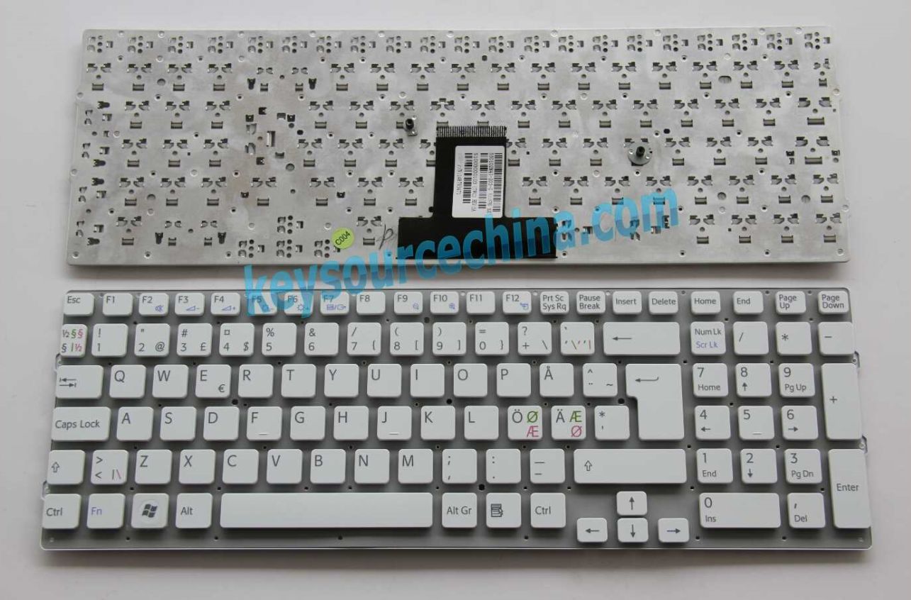 550102M41-203-G Nordic Keyboard,V111678B SE Nordic Keyboard,148793471 Nordic Keyboard,Sony Vaio VPC-EB3M1E Nordic Keyboard