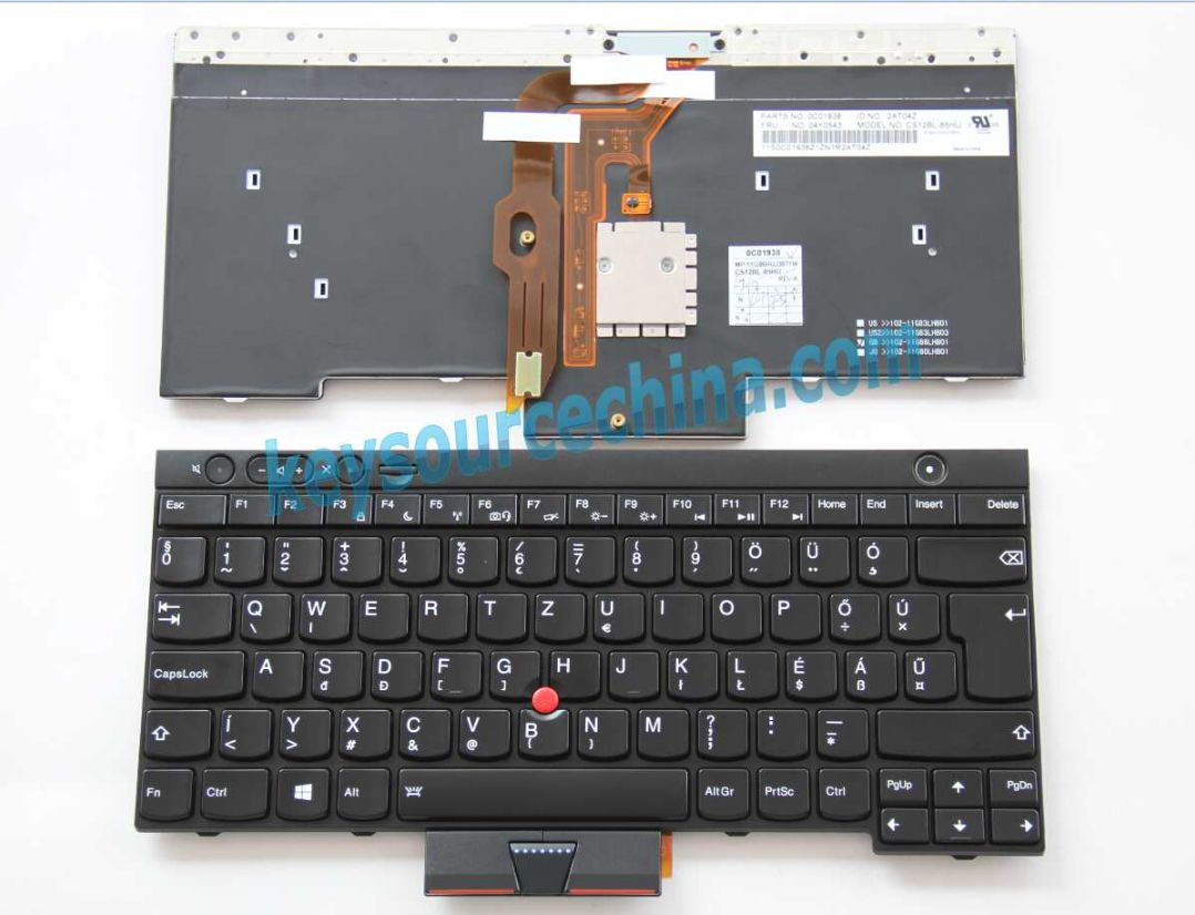 MP-11G86HUJ3871W Magyar nyelvű Billentyűzet for Lenovo ThinkPad T530 T530i L430 L530 T430i T430s W530 X230 X230i Tablet
