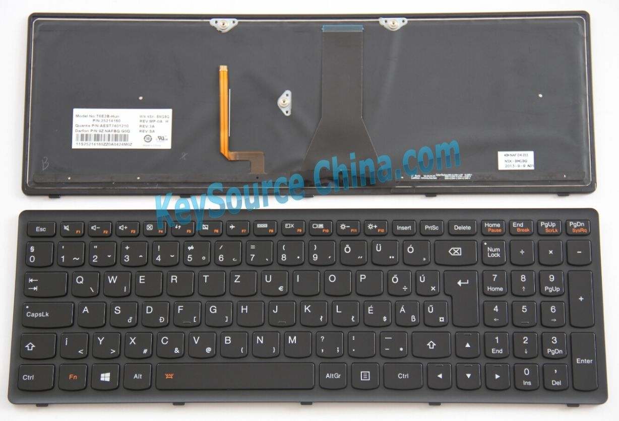 25214160 Magyar Billentyűzet for Lenovo IdeaPad Flex 15 S510p G500s G505s Backlit