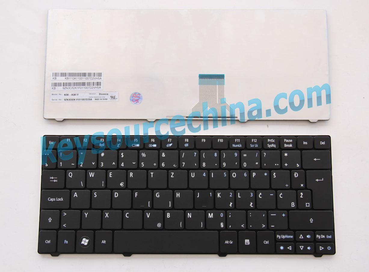 NSK-AQK1F Montenegro Keyboard,Acer Aspire 1825 Montenegro Keyboard,Acer Aspire One 721 Montenegro Keyboard,Acer Aspire One 751 Montenegro Keyboard,Acer Aspire One 753 Montenegro Keyboard