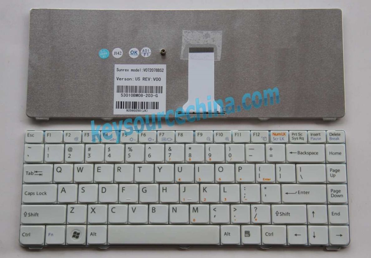Sony Vaio VGN-NR VGN-NS series VGN-NR498E PCG-7112L Laptop US Keyboard