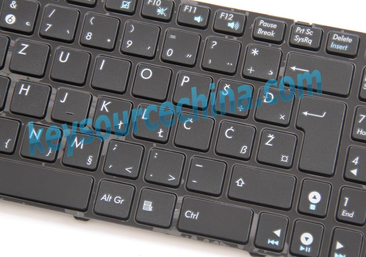 Tastiera Italiana Per Notebook ASUS, Compatibile Con K52N, K52F, K72Dr, K72F, K72Jk, K72JT, Colore Nero, Tasti A Discesa, Ricambio Nuovo