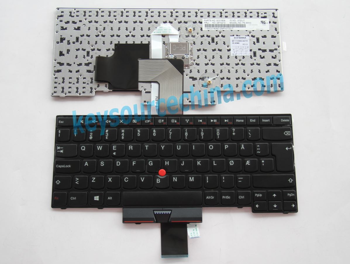 MP-11H36N0-4421W Originalt Lenovo ThinkPad Edge E330 E335 E430 E435 Norwegian Keyboard