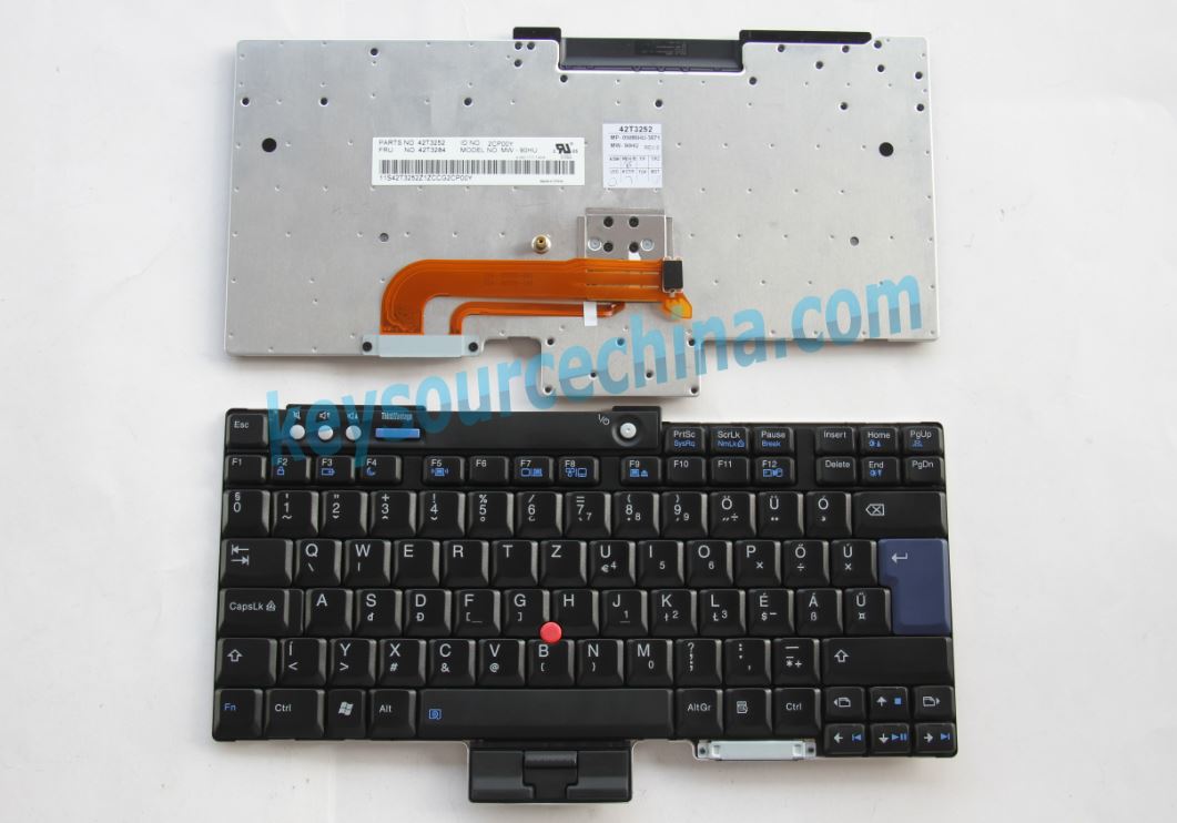 MP-05086HU-3871 Magyar nyelvű Billentyűzet for Lenovo ThinkPad R60 R61 T60 T61 T61p Z60 Z60T T400