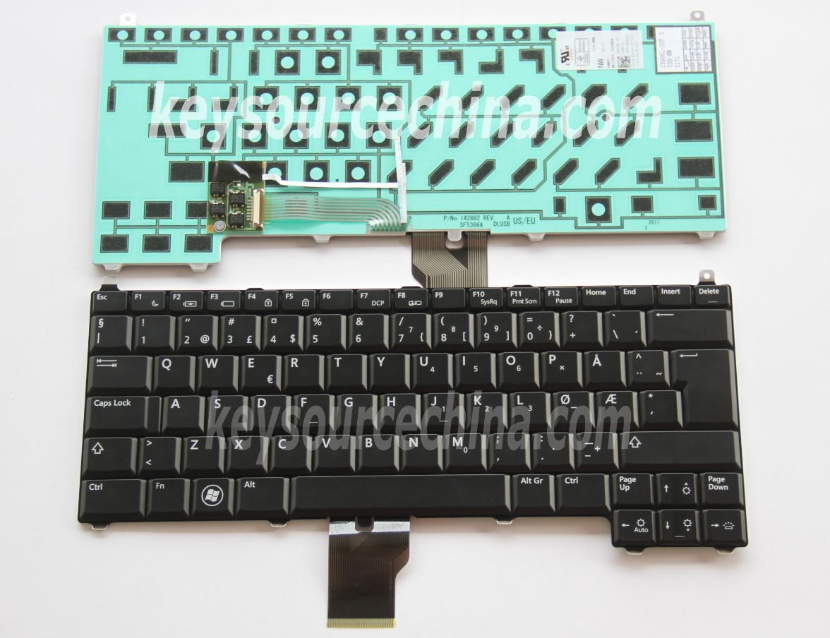 DP/N:0D003H Norwegian Keyboard,MODEL:USB84 Norwegian Keyboard,Dell Latitude E4200 Norwegian Keyboard