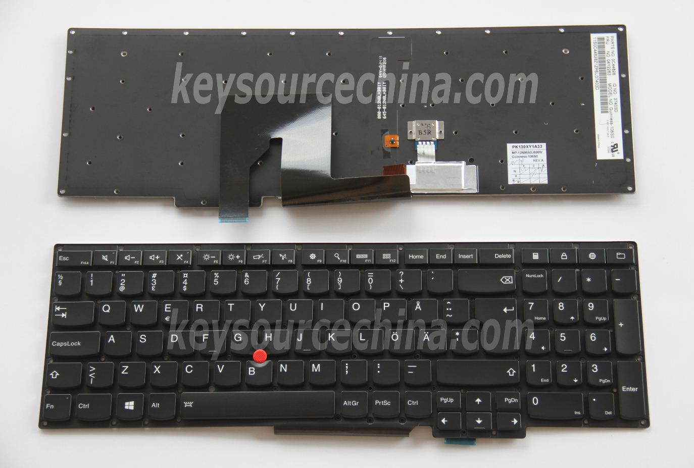 MP-12N86DKJ698W Originalt  Lenovo ThinkPad S531 S540 Ultrabook Swedish Finnish Keyboard