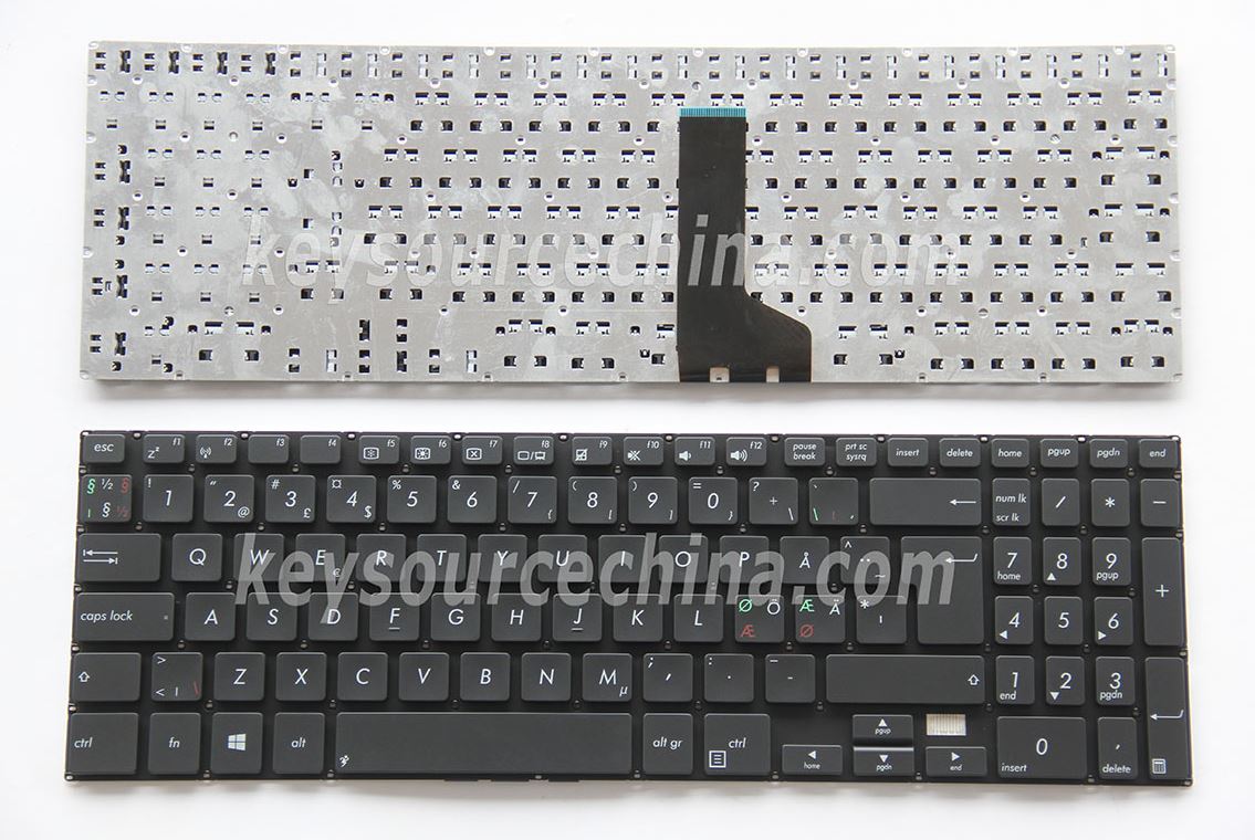 MP-12N36DN6528W Originalt Asus Pro Pu500 Pu500CA PU551 PU551JA PU551LA Nordic Keyboard