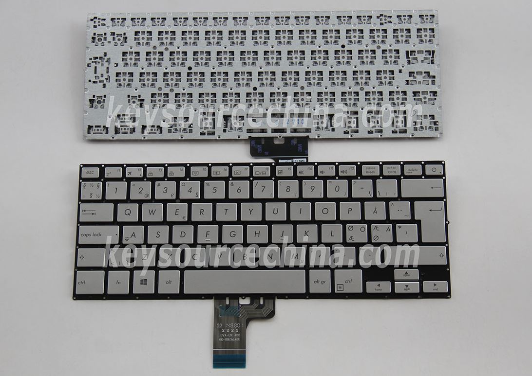 9Z.NB1BU.A1N Originalt Asus Zenbook NX500 NX500JK Nordic Keyboard