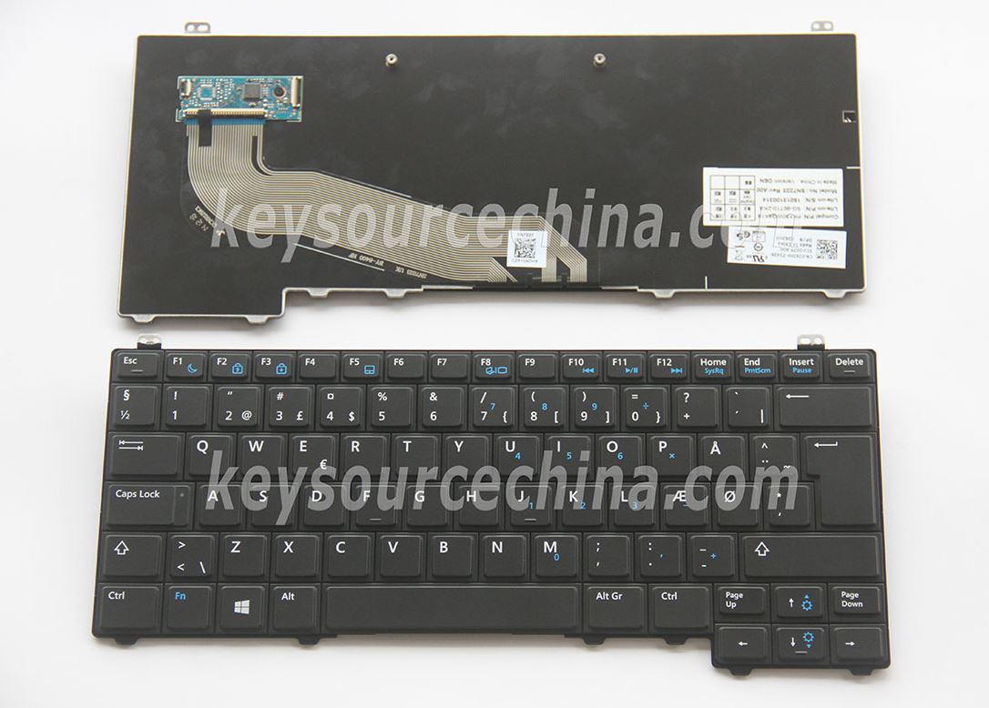 SG-60710-2KA Originalt Dell Latitude E5440 Danish Keyboard
