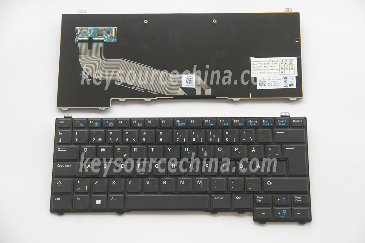 PK130WQ4A19 Swedish Finnish Keyboard,SG-60710-2SA Swedish Finnish Keyboard,0M7MRY Swedish Finnish Keyboard,Dell Latitude E5440 Swedish Finnish Keyboard