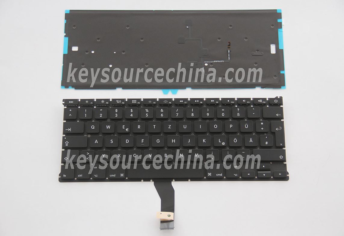Backlit Original Notebook Tastatur, deutsch (DE) für Apple Macbook Air A1369 A1466