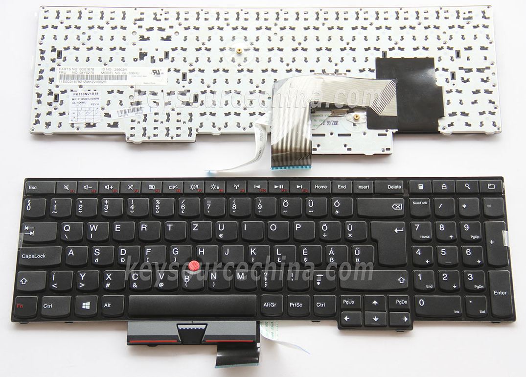 MP-11H56HU-698W Magyar nyelvű Billentyűzet for Lenovo ThinkPad Edge E530 E535