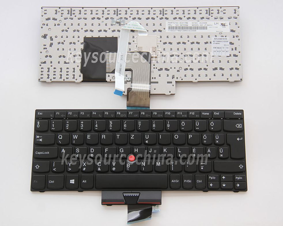 MP-10M86HU-9202W Magyar nyelvű Billentyűzet for Lenovo ThinkPad X121e X130e X131e
