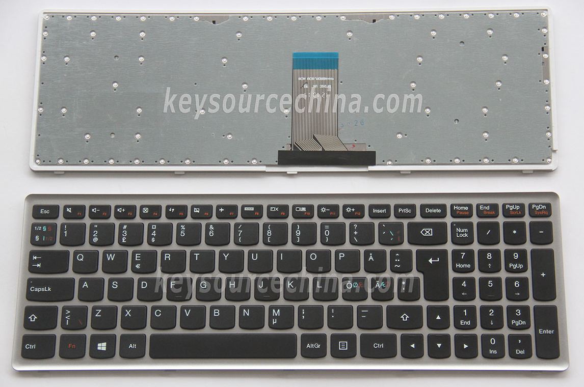 Originalt Lenovo IdeaPad U510 Z710 Nordic Keyboard