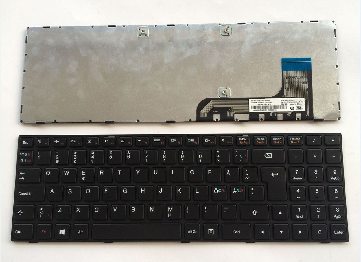 9Z.NCLSN.01N Originalt Lenovo Ideapad 100-15IBY, B50-10 Nordic Keyboard