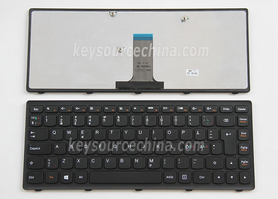 Originalt Lenovo Ideapad Z410 G400s G405s Flex 14 Touch Nordic Keyboard