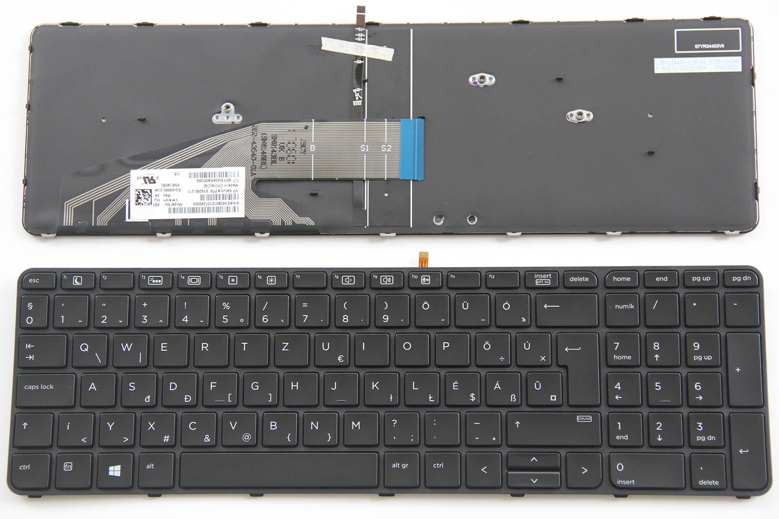 818250-211 Magyar Billentyűzet for HP ProBook 450 G3 455 G3 470 G3 Backlit