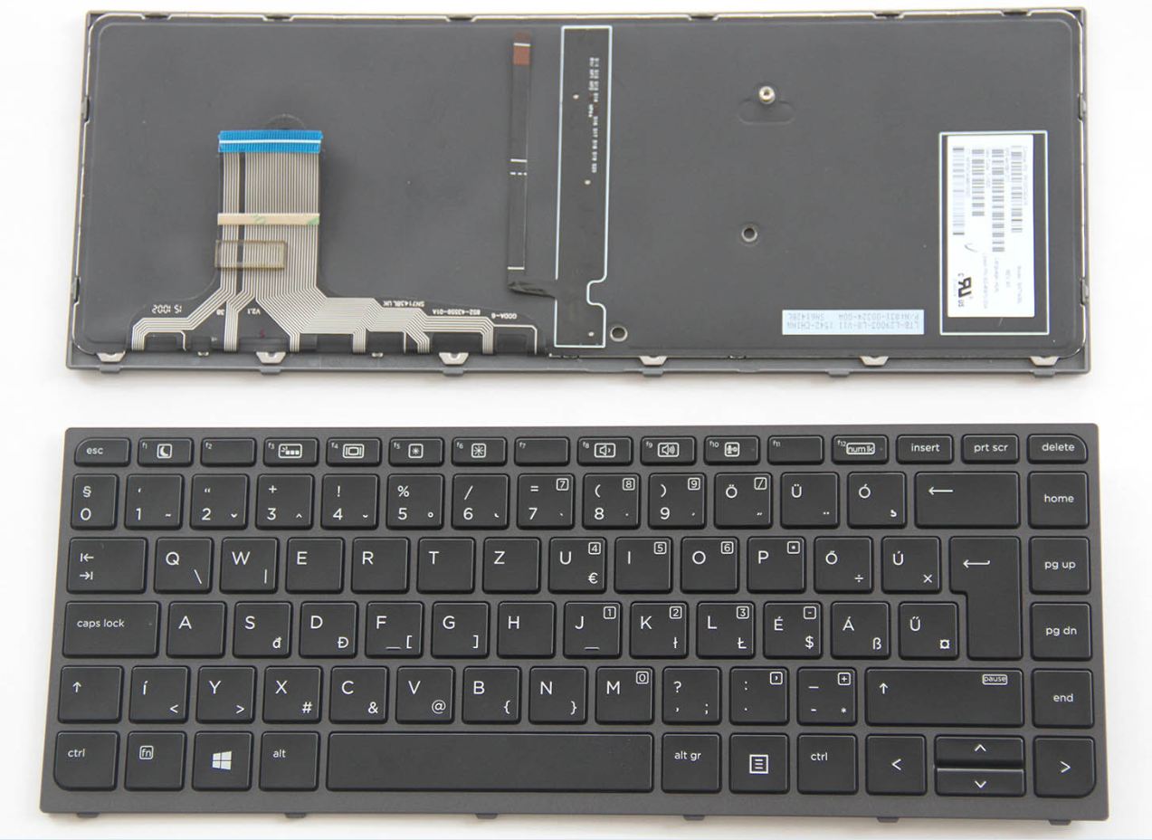 Magyar Billentyűzet for HP ZBook Studio G3 Backlit