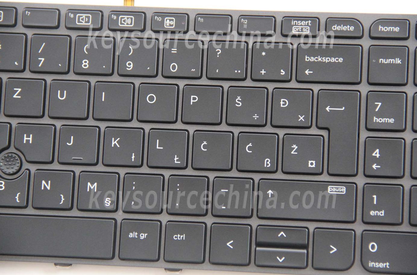 836623-DB1 with Silver Frame Wikiparts* New Laptop Keyboard Replacement For HP EliteBook 850 G3 850 G4 755 G3 755 G4 Backlit/Backlight UK Layout English Keyboard Compatible with 836623-001 