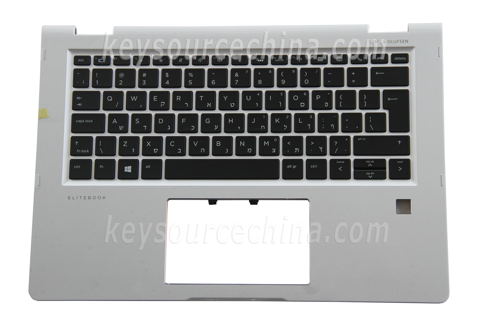 904507-BB1 Originalt HP EliteBook x360 1030 G2 Backlit Hebrew Laptop Keyboard Israel HE Top case