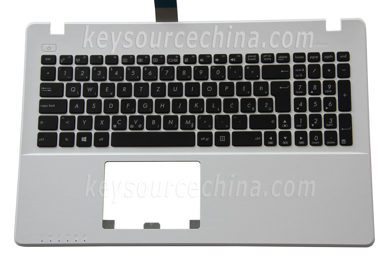 Asus A550CA F550CA F550LA F552JK FX550VX K550CA K550LB Tipkovnica Slovenian Bosnian Croatian Serbian Laptop Keyboard White Top case