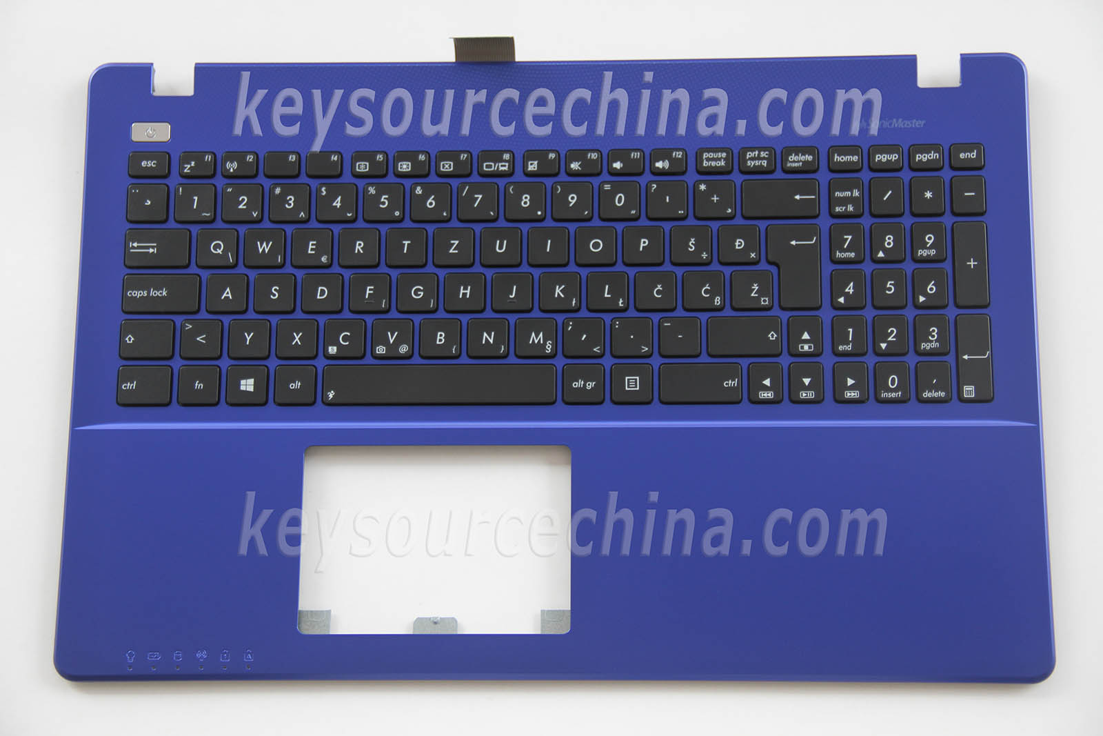 Asus A550CA F550CA F550LA F552JK FX550VX K550CA K550LB Tipkovnica Slovenian Bosnian Croatian Serbian Laptop Keyboard Blue Top case